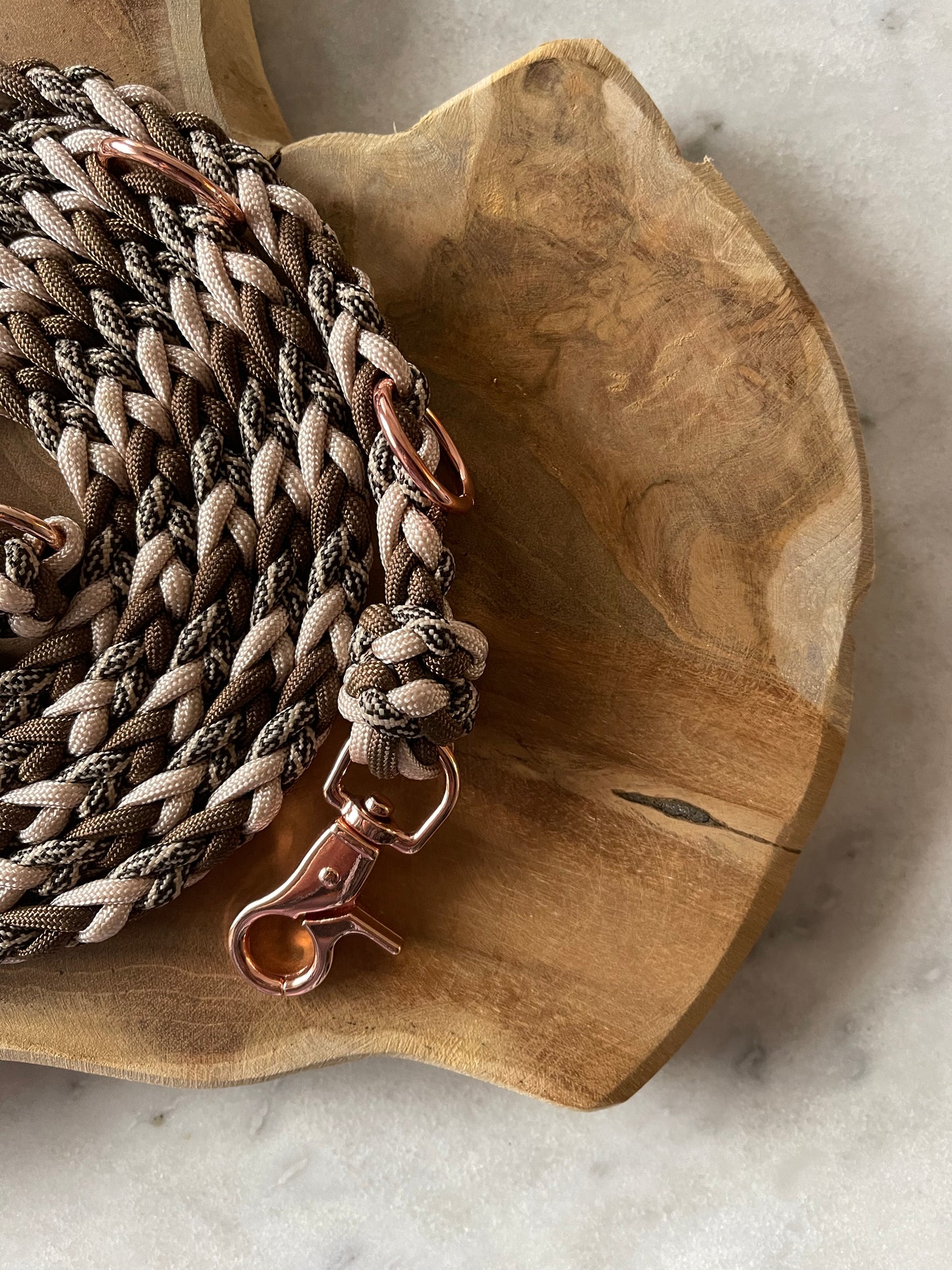 Hundeleine classy brown