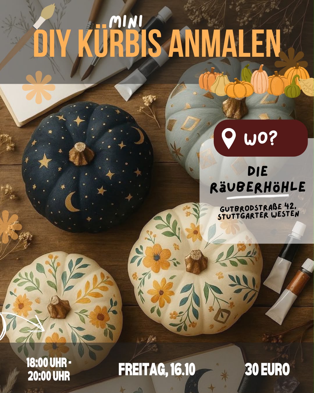 KÜRBISSE BEMALEN